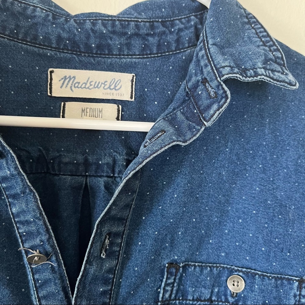 Madewell Denim Dot Pullover